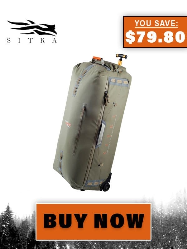 Save \\$79.80 on the Sitka Gear Solid Pyrite Nomad Travel Case! Deal ends Feb. 26, 2024.