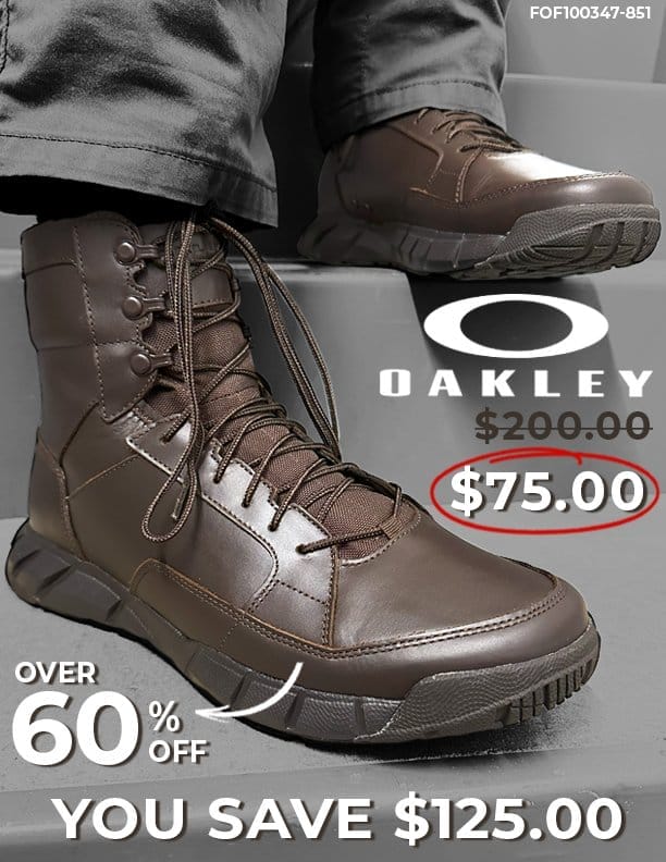 Oakley Coyote Brown Leather Boot Closeouts!