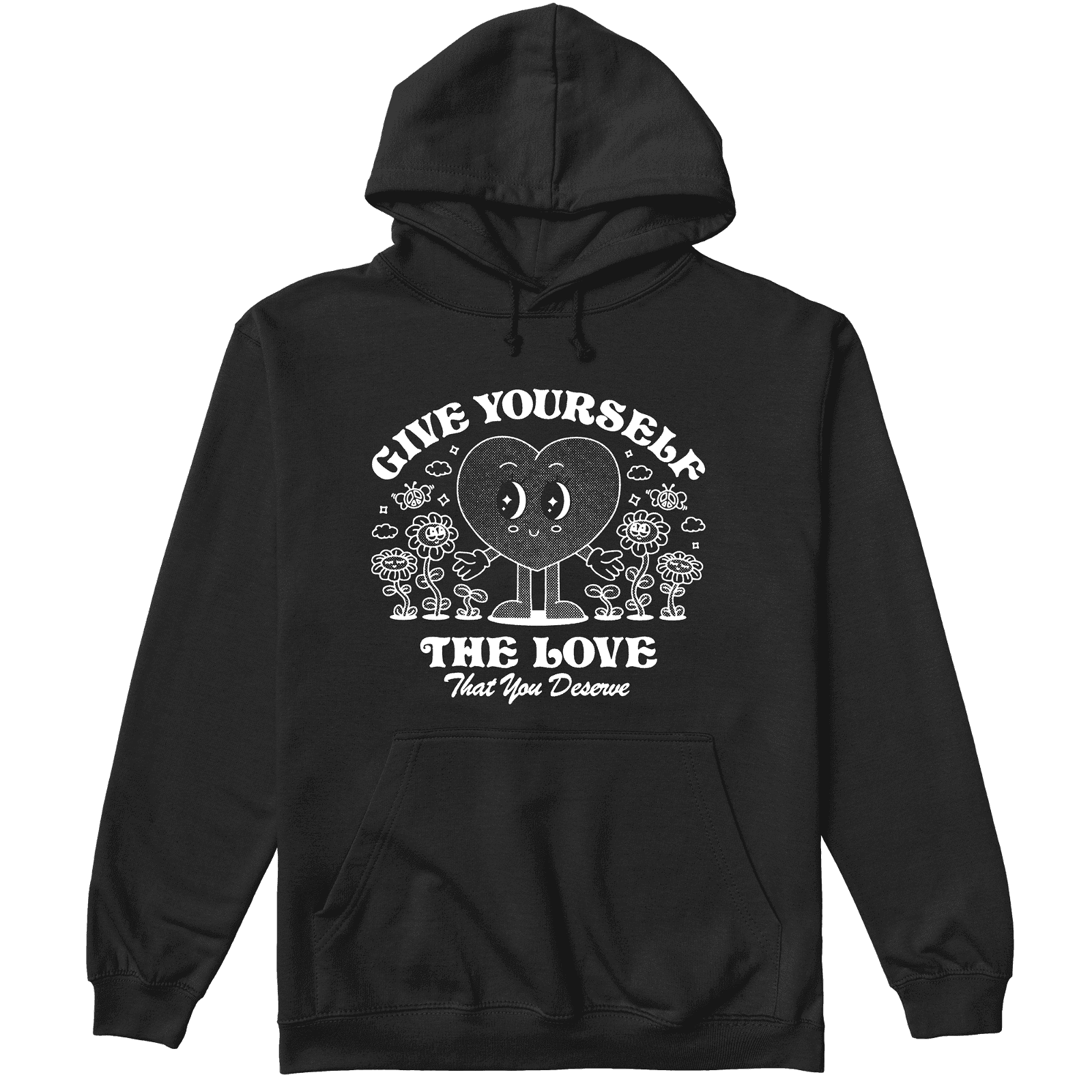 Image of Give Yourself Love Hoodie in Black