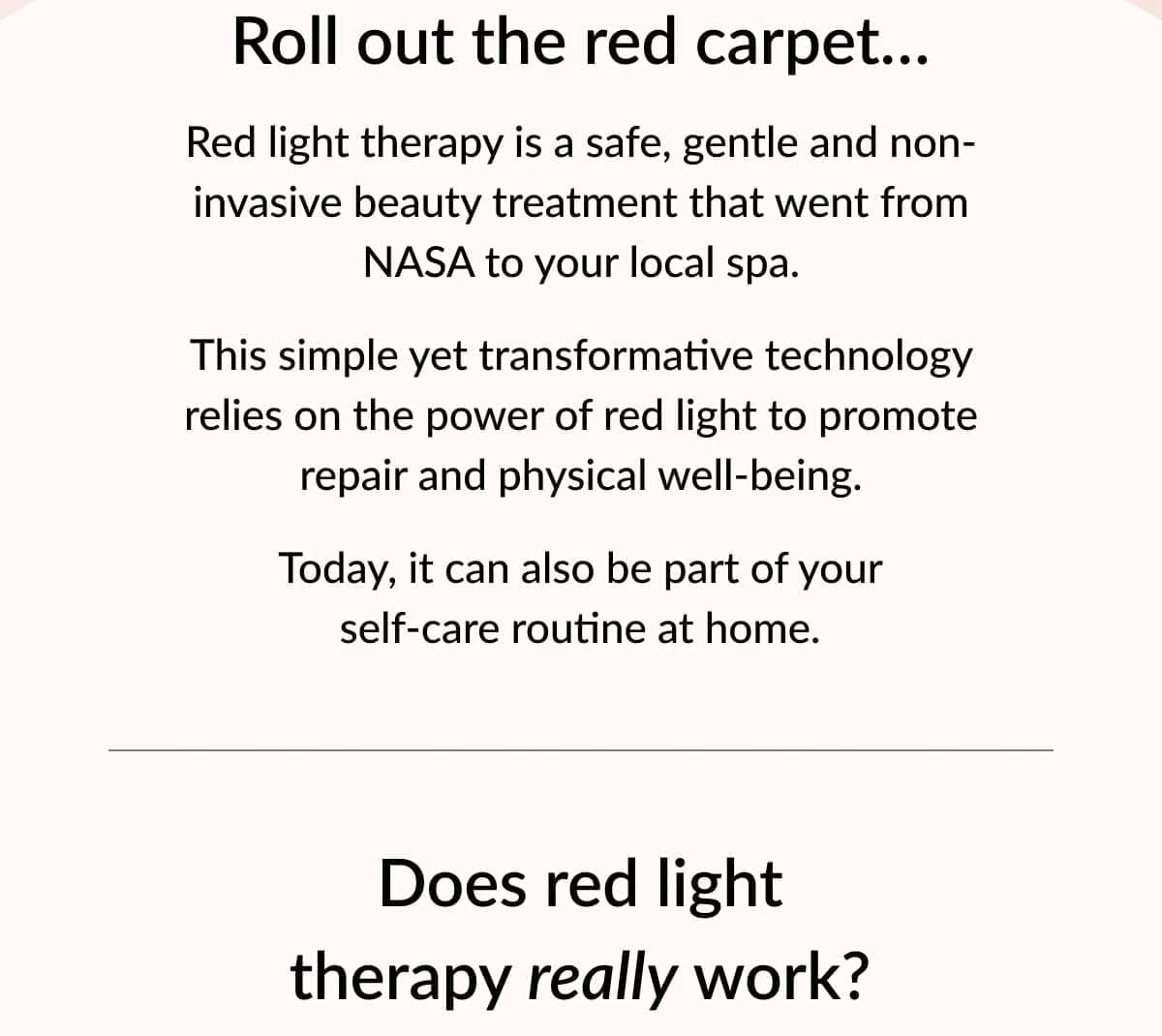 Does red light therapy really work?