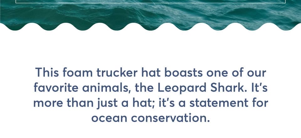 Leopard Shark Foam Snapback Trucker Hat