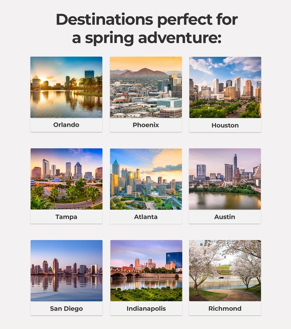 Spring Destinations