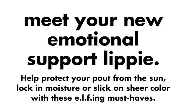 meet your new emotional support lippie