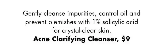 gently cleanse impurities