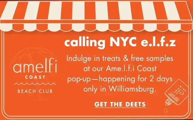 Ame.l.f.i Coast happening in Brooklyn, NY starting today, 2 days only!