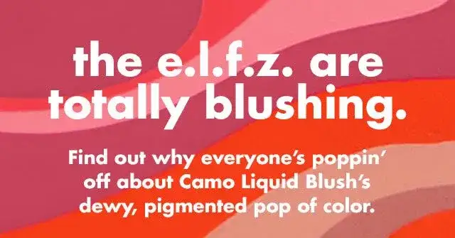 the e.l.f.z are totally blushing