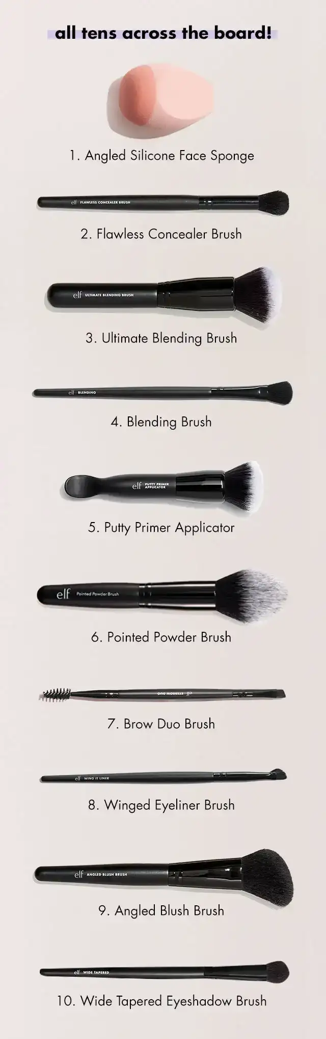 10 top selling brushes