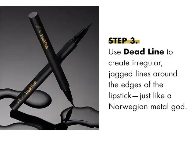 step 3: use dead line to create irregular jagged lines