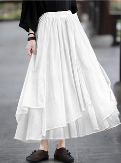 Swing Layered Irregular Hem Skirts