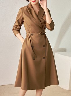 Business Double Breasted Blazer Dresses