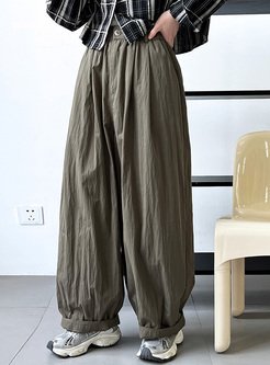 Boxy High Waisted Lounge Pants Women