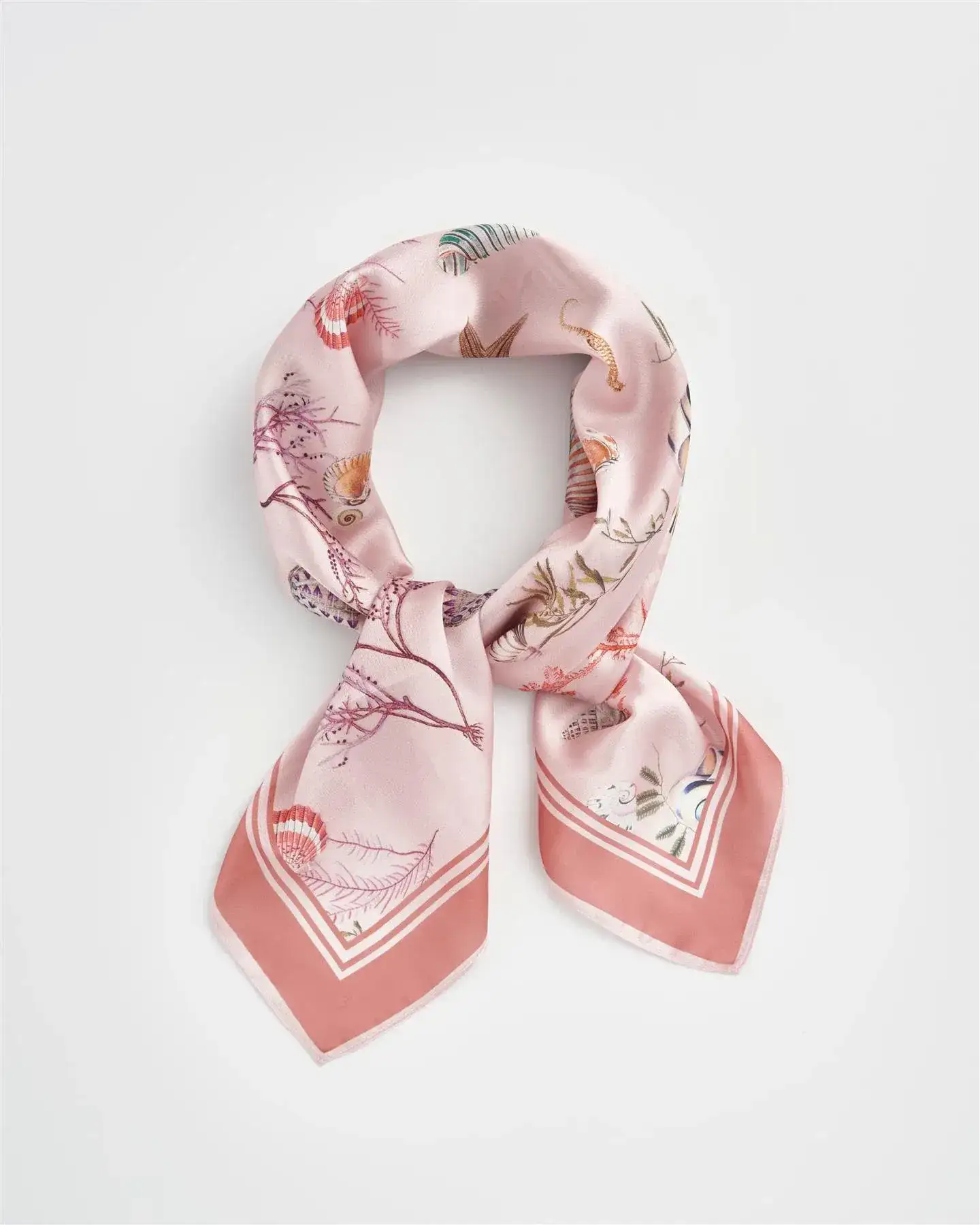 Image of Whispering Sands Lotus Pink Square Scarf