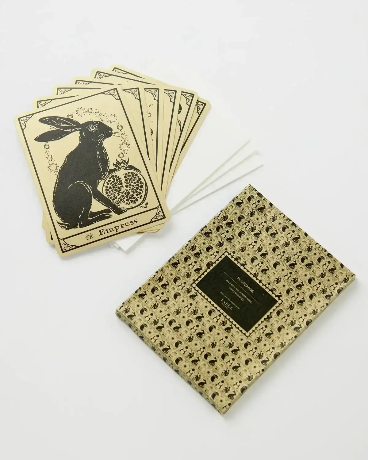 Image of Tarot Tales Postcards Gold Metalic 6 Pack