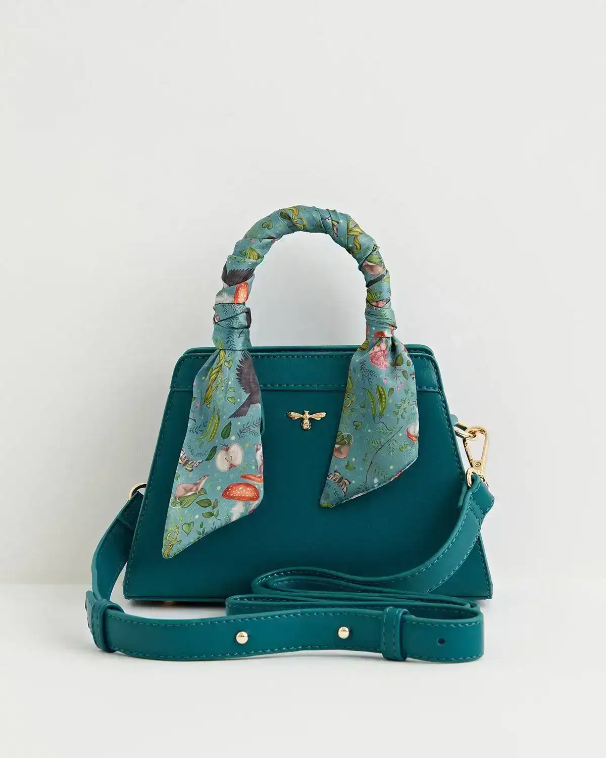 Image of Into The Woods Mini Teal Tote