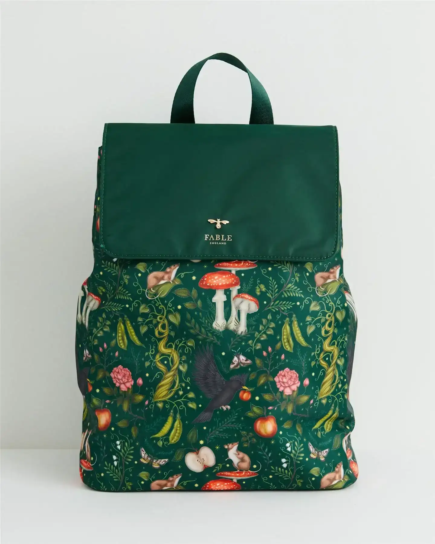 Image of Catherine Rowe x Fable Into the Woods Green Backpack