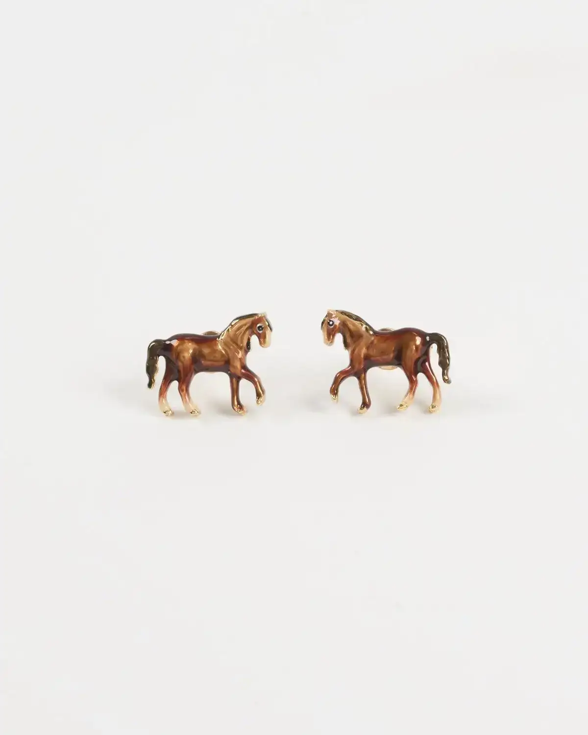 Image of Enamel Horse Earrings