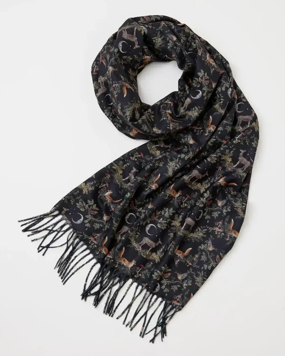 Image of A Night's Tale Woodland Midnight Heavy Weight Scarf