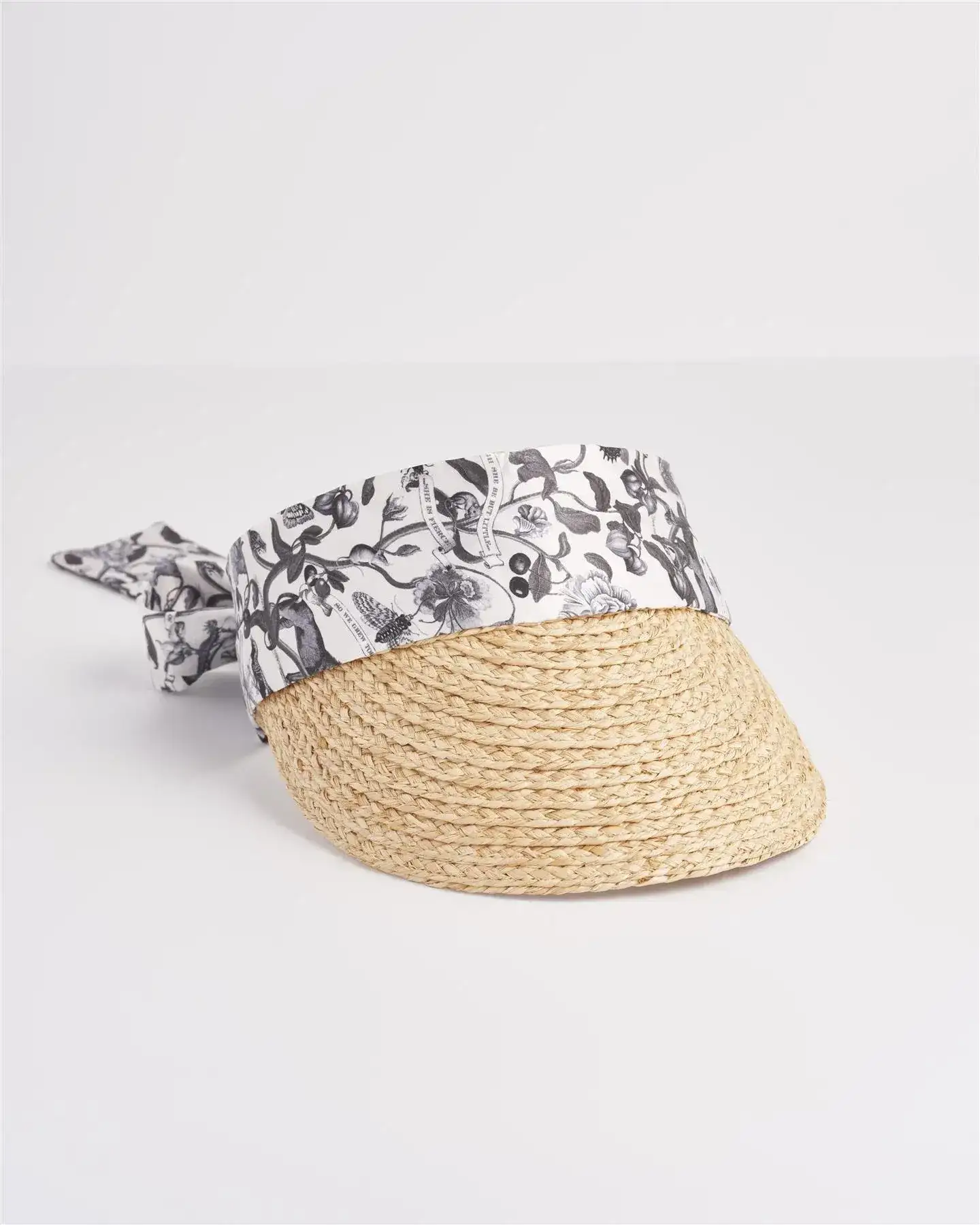 Image of Tree Of Life Monochrome Raffia Visor