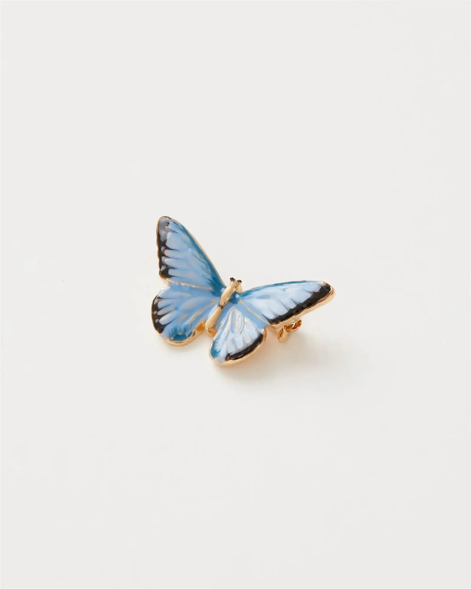 Image of Enamel Blue Butterfly Brooch