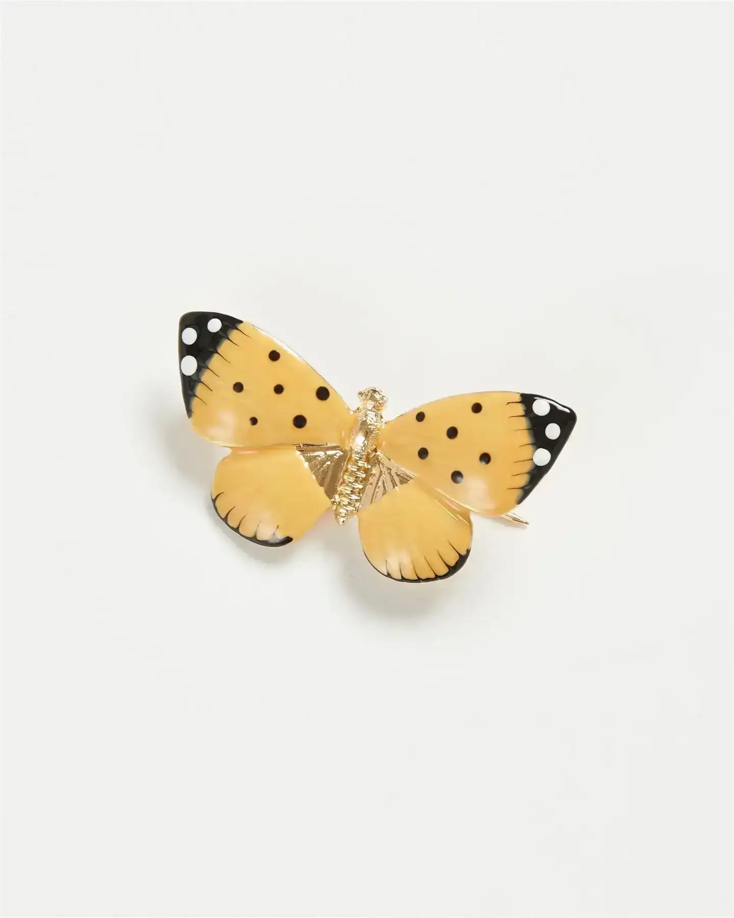 Image of Enamel Butterfly Brooch