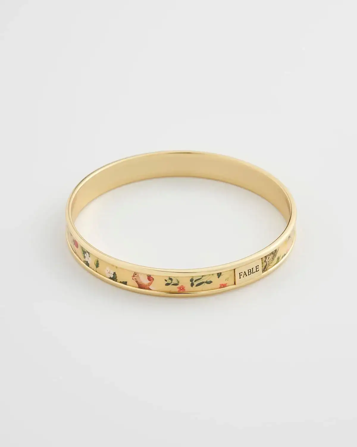 Image of Meadow Creature Printed Bangle Yellow