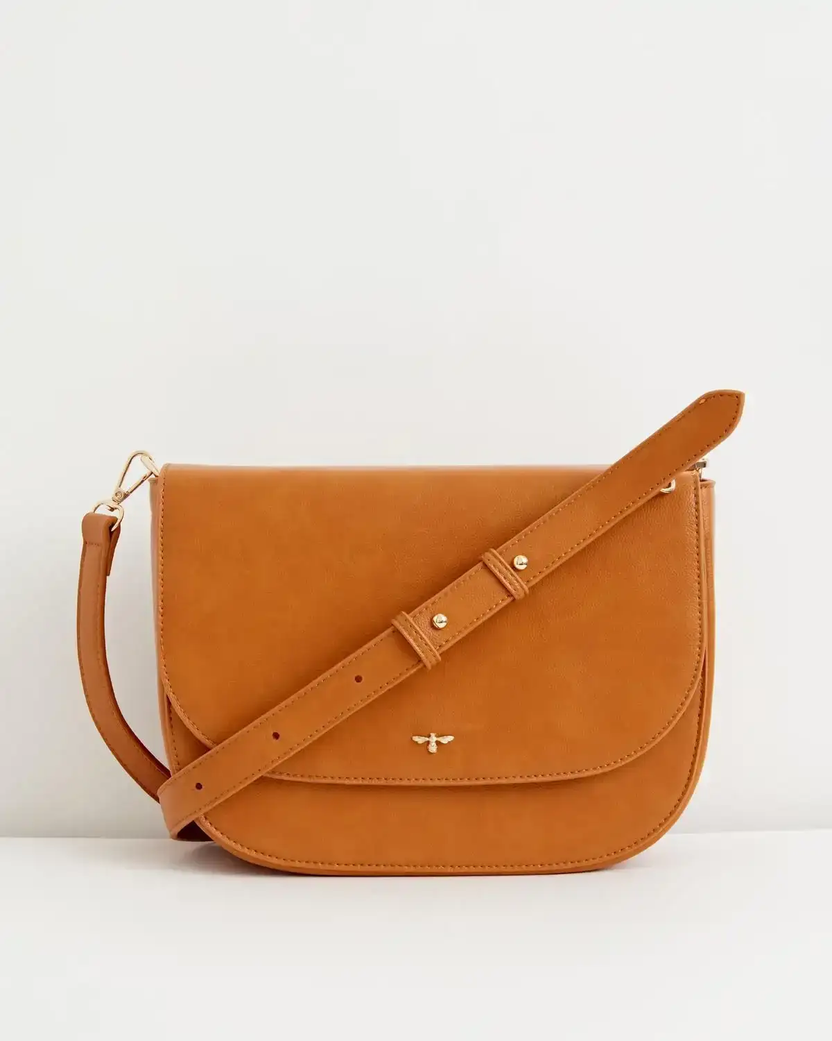 Image of Nina Messenger Handbag - Tan