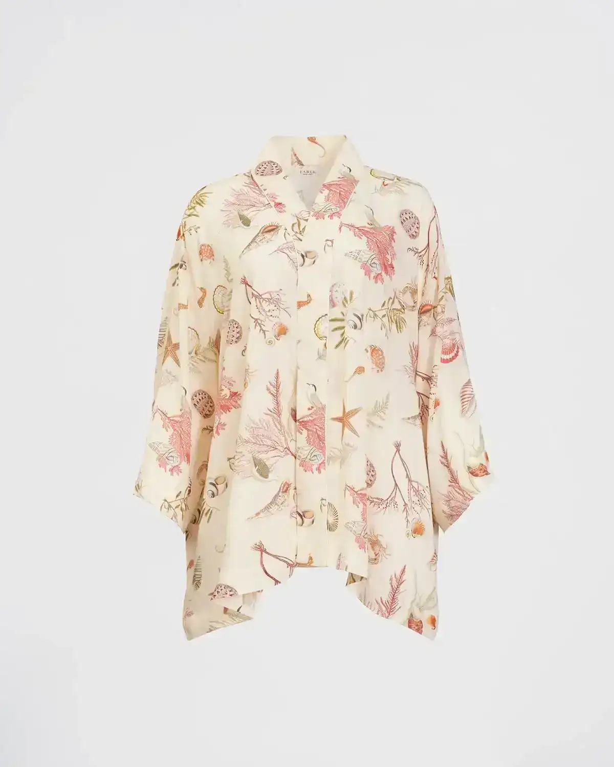 Image of Whispering Sands Lotus Pink Short Kimono