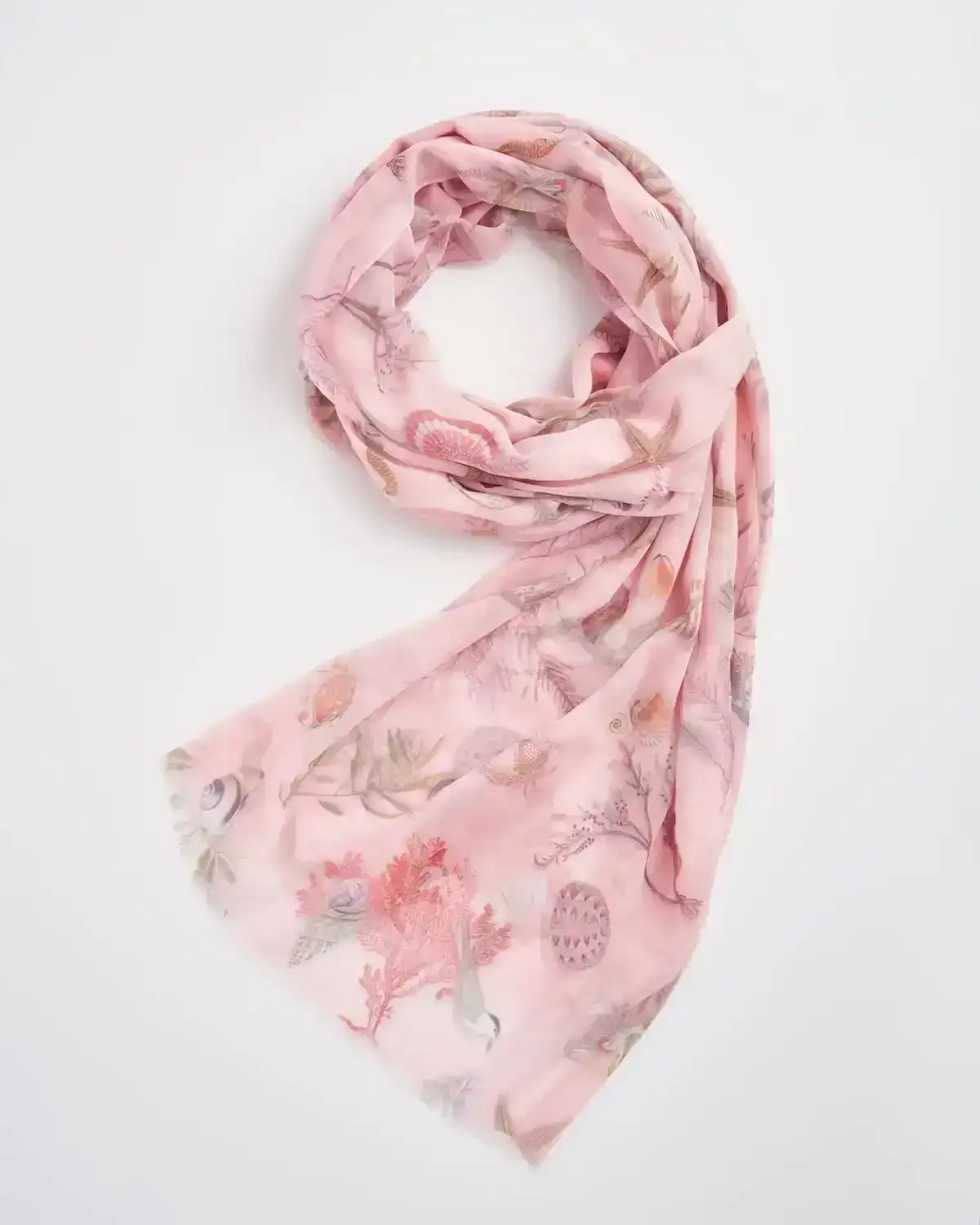 Image of Whispering Sands Lotus Pink Lightweight Scarf