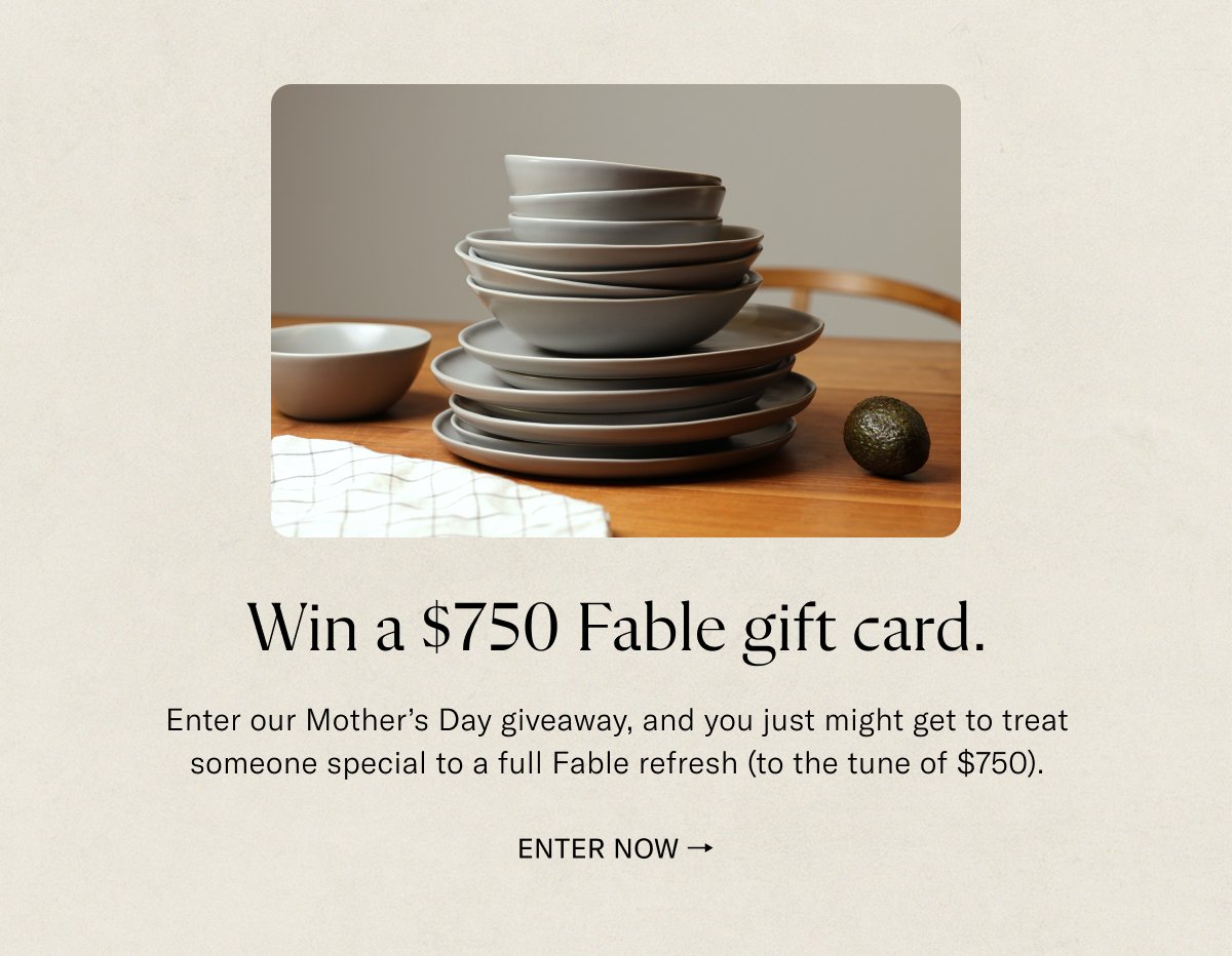 Win \\$750 Fable gift card. Enter now.