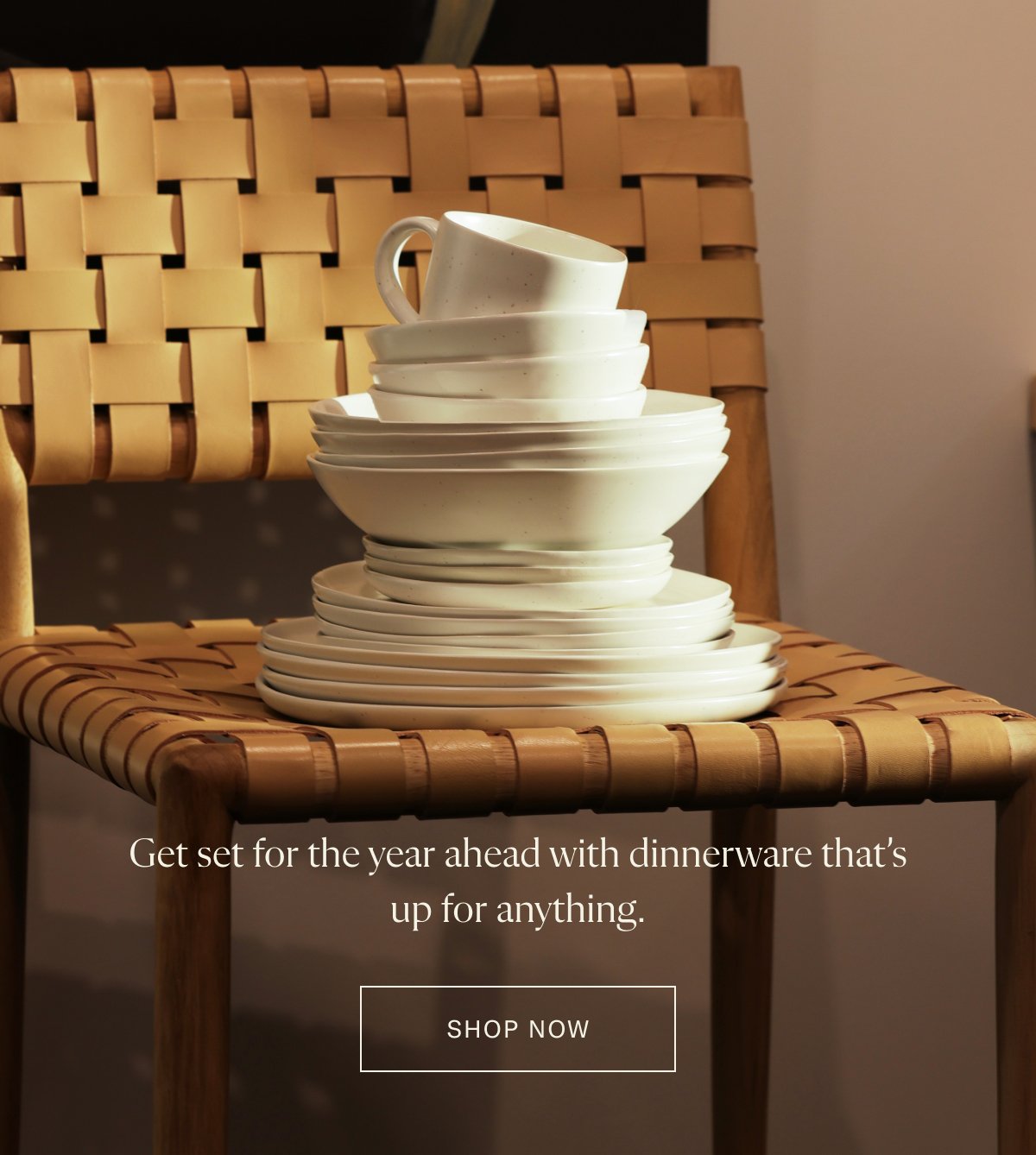 Get set for the year ahead with dinnerware that's up for anything.