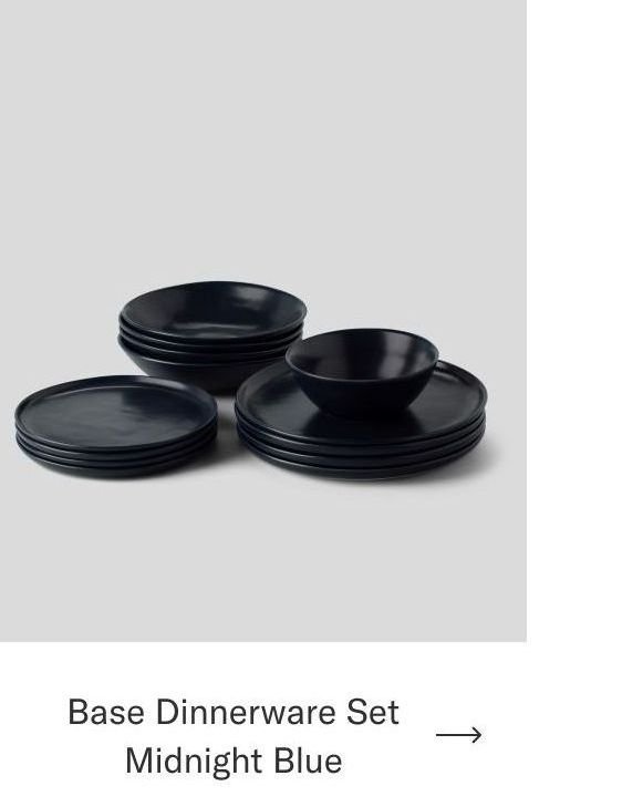 Midnight Blue Base Dinnerware Set