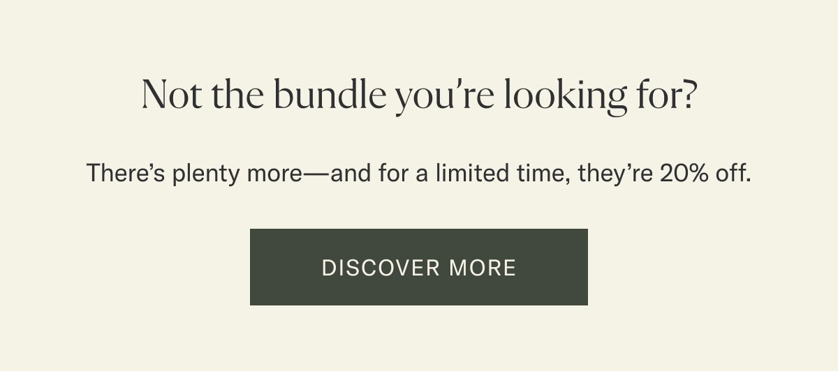 Not the bundle you're looking for? Discover more.