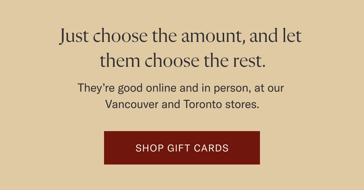 Shop gift cards