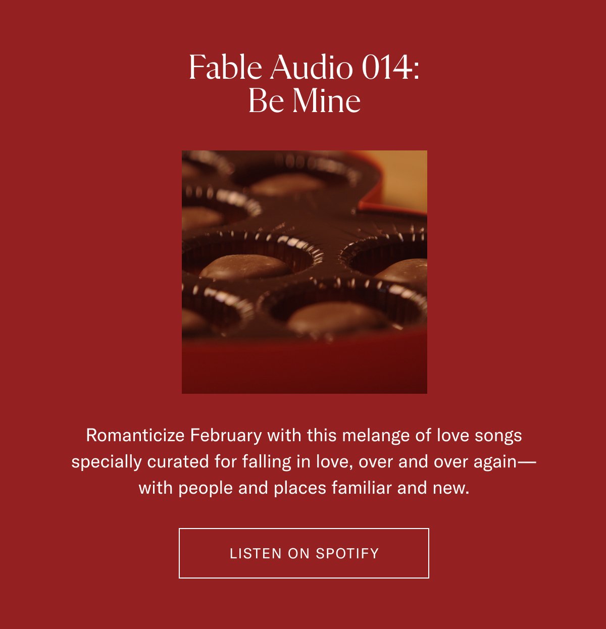 Fable Audio 014: Be Mine