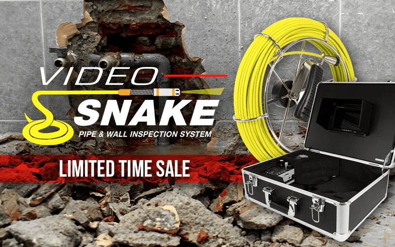 Video Snake Pipe & Wall Inspection System | Limited Time Sale