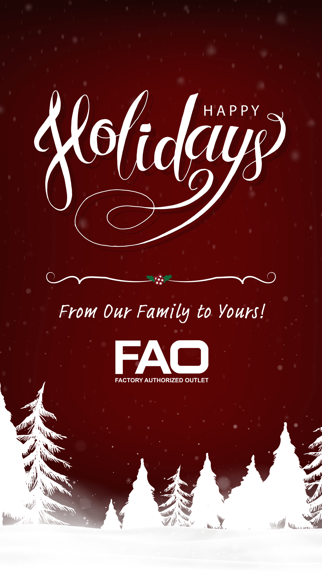 Happy Holidays from Our Family To Yours