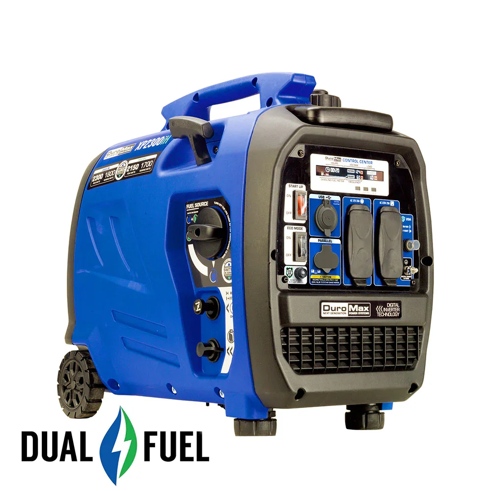 Image of DuroMax XP2300iH 2,300 Watt Portable Dual Fuel Inverter Generator w/ CO Alert