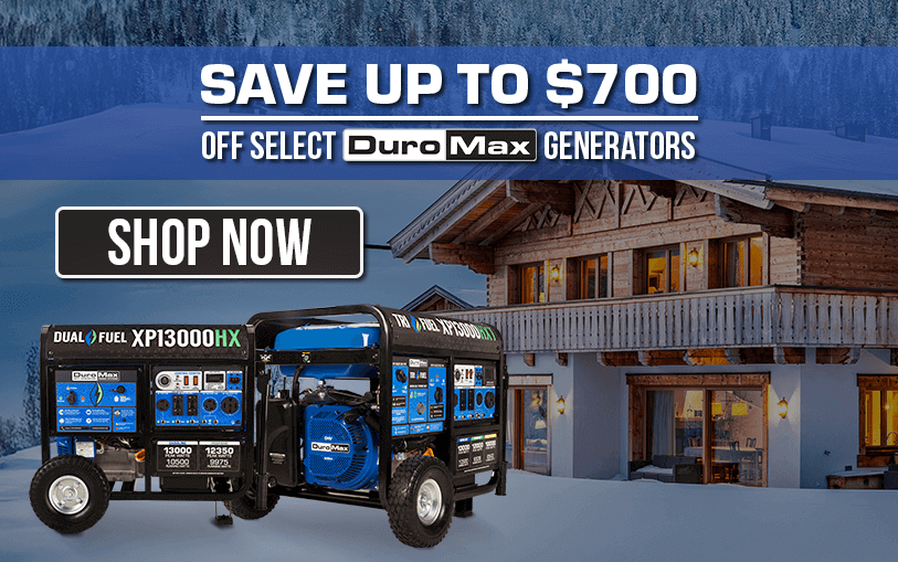 Save Up To \\$700 Off Select DuroMax Generator During Our Winter Sale