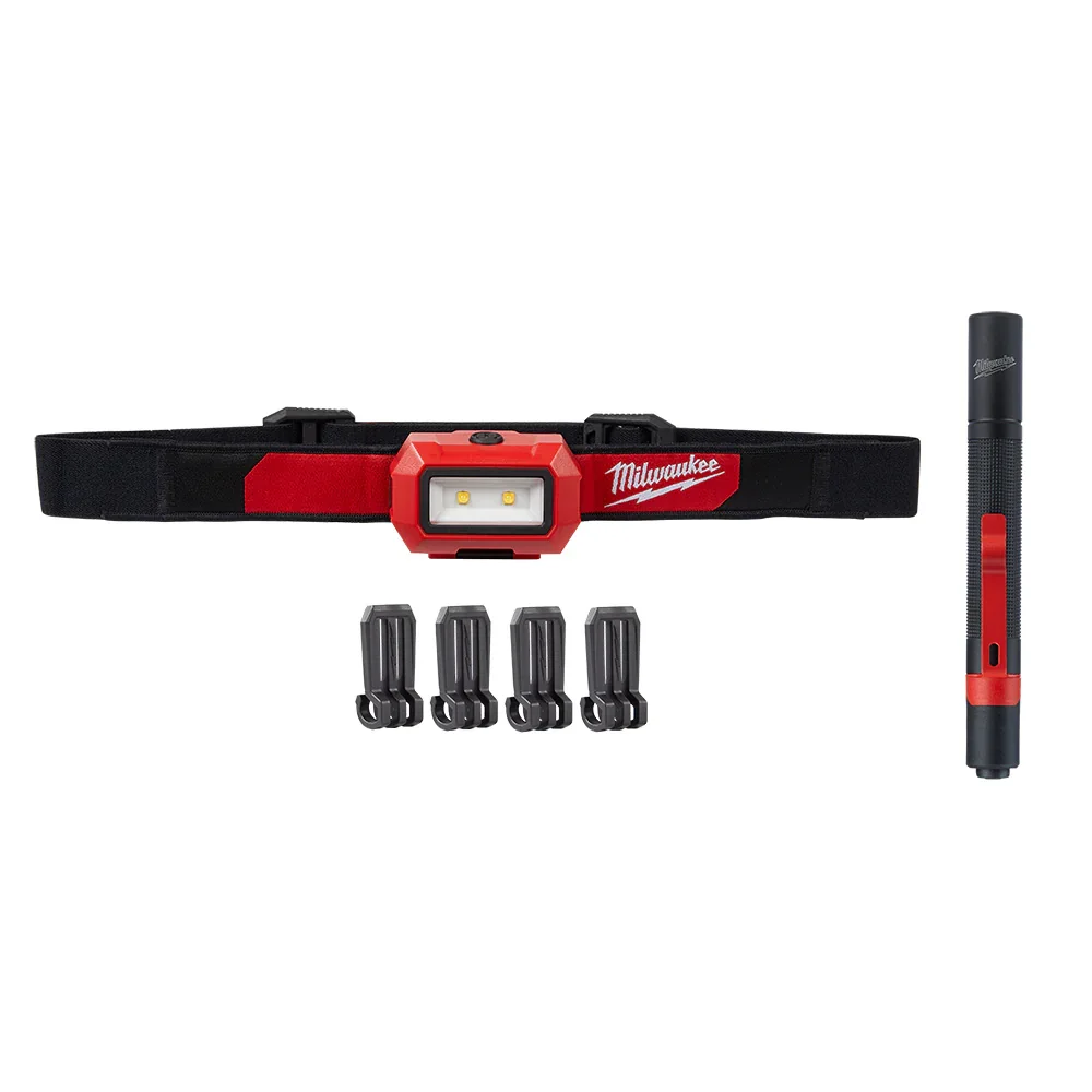 Image of Milwaukee 2103PEN Cordless Headlamp & Penlight Combo Kit