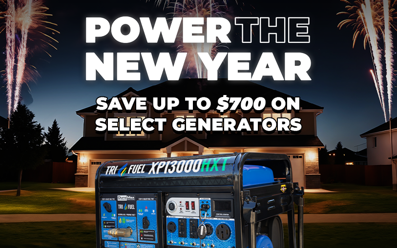 Power The New Year | Save Up To \\$700 On Select DuroMax Generators