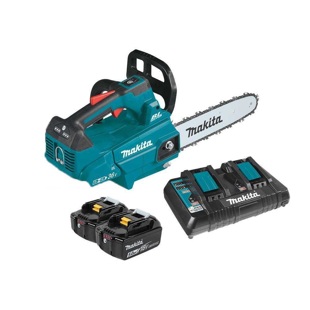 Image of Makita XCU08PT 18V X2 36V 14" Li-Ion Brushless Top Handle Chain Saw Kit