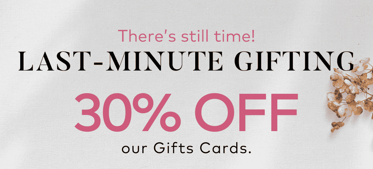 30% off gift cards