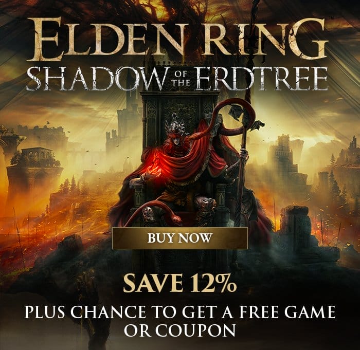 ELDEN RING Shadow of the Erdtree: Buy now! Save 12%, plus be in with the chance to get a free game of coupon