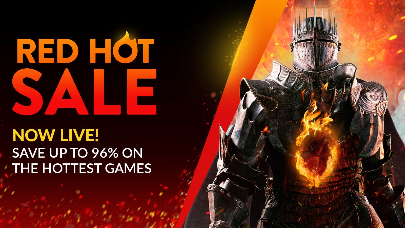 Red Hot Sale now live! Save up to 96% on the hottest games