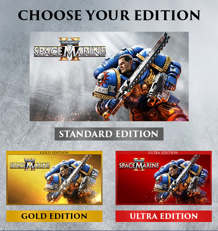 Choose your edition: Standard Edition, Gold Edition, Ultra Edition