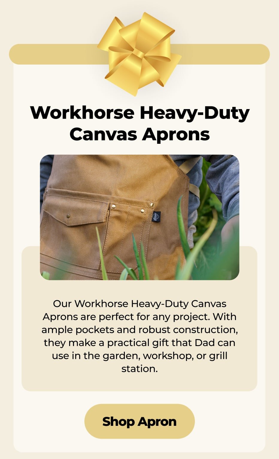 Workhorse Heavy-Duty Canvas Aprons