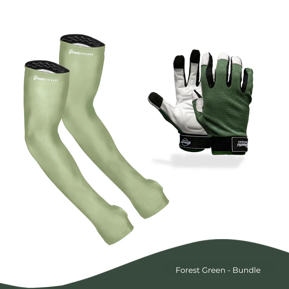 Image of Forest Green - Bundle - Protection Sleeves & Gloves