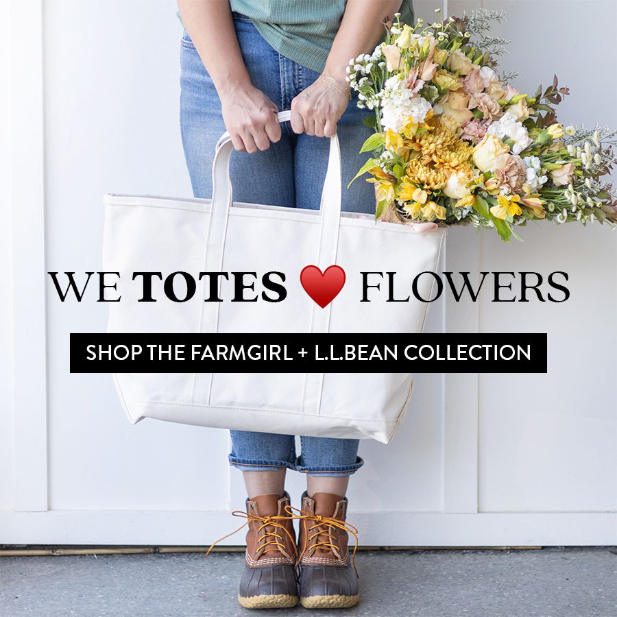 WE TOTES LOVE FLOWERS | SHOP THE FARMGIRL + L.L.BEAN COLLECTION