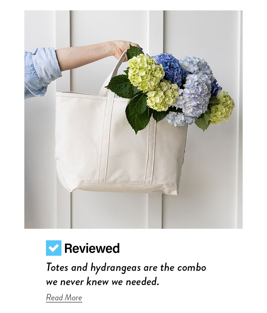 USA Today | Totes and hydrangeas are the combo we never knew we needed.