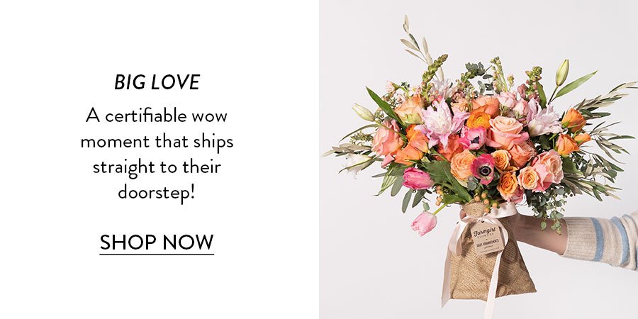 BIG LOVE A certifiable wow moment that ships straight to their doorstep! SHOP NOW